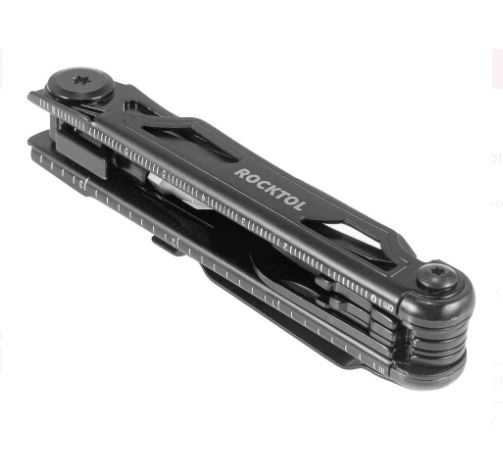 ROCKTOL 12 FONKSİYONLU MULTITOOL SİYAH ÇAKI KILIFI