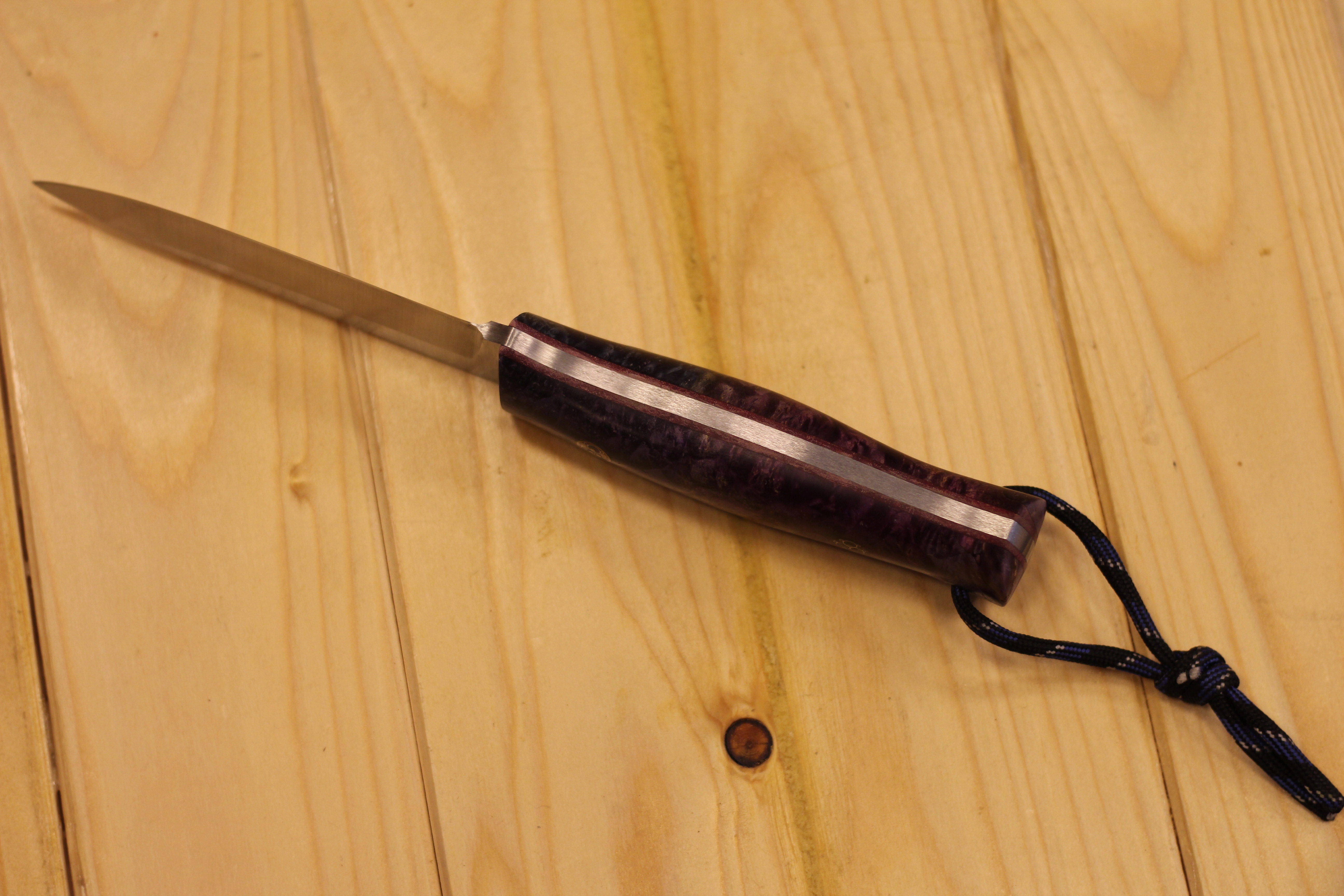 WOLFTRACK PURPLE BLUE BUSHCRAFT BIÇAK