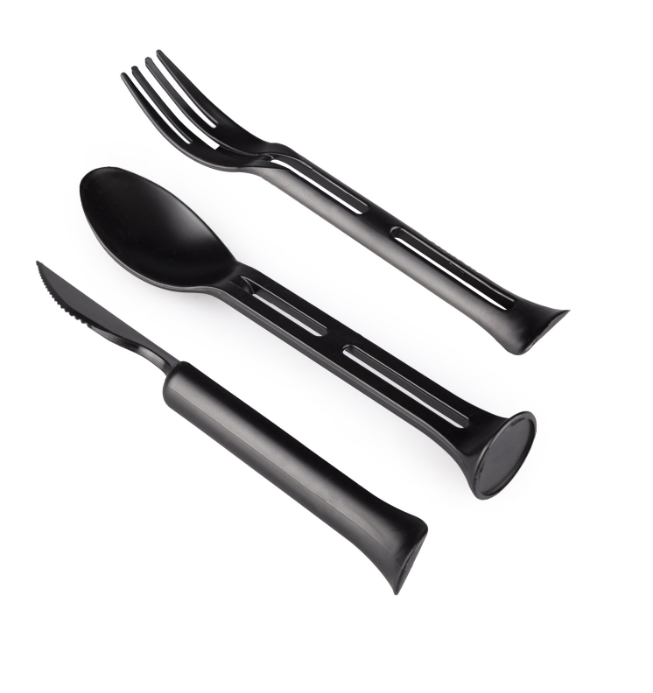 Evolite Combo 3 in 1 Çatal Kaşık Set - Sarı,Mavi,Turuncu,Siyah,Haki,bejl Renkleri