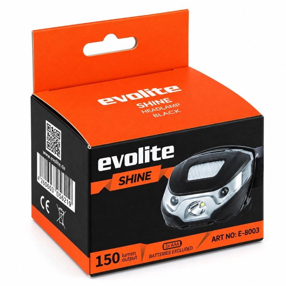 EVOLITE SHINE 150 LM KAFA LAMBASI - SİYAH
