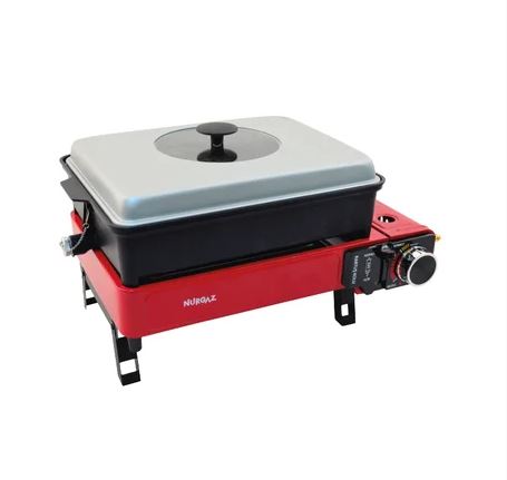 NURGAZ PORTATİF GAZLI BARBEKÜ VE PİŞİRME SETİ OCAK