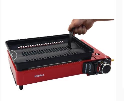 NURGAZ PORTATİF GAZLI BARBEKÜ VE PİŞİRME SETİ OCAK
