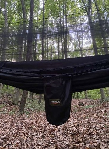CAMPANDMAP Black&Black Cibinlikli Hamak (YENİ NESİL KUMAŞ)