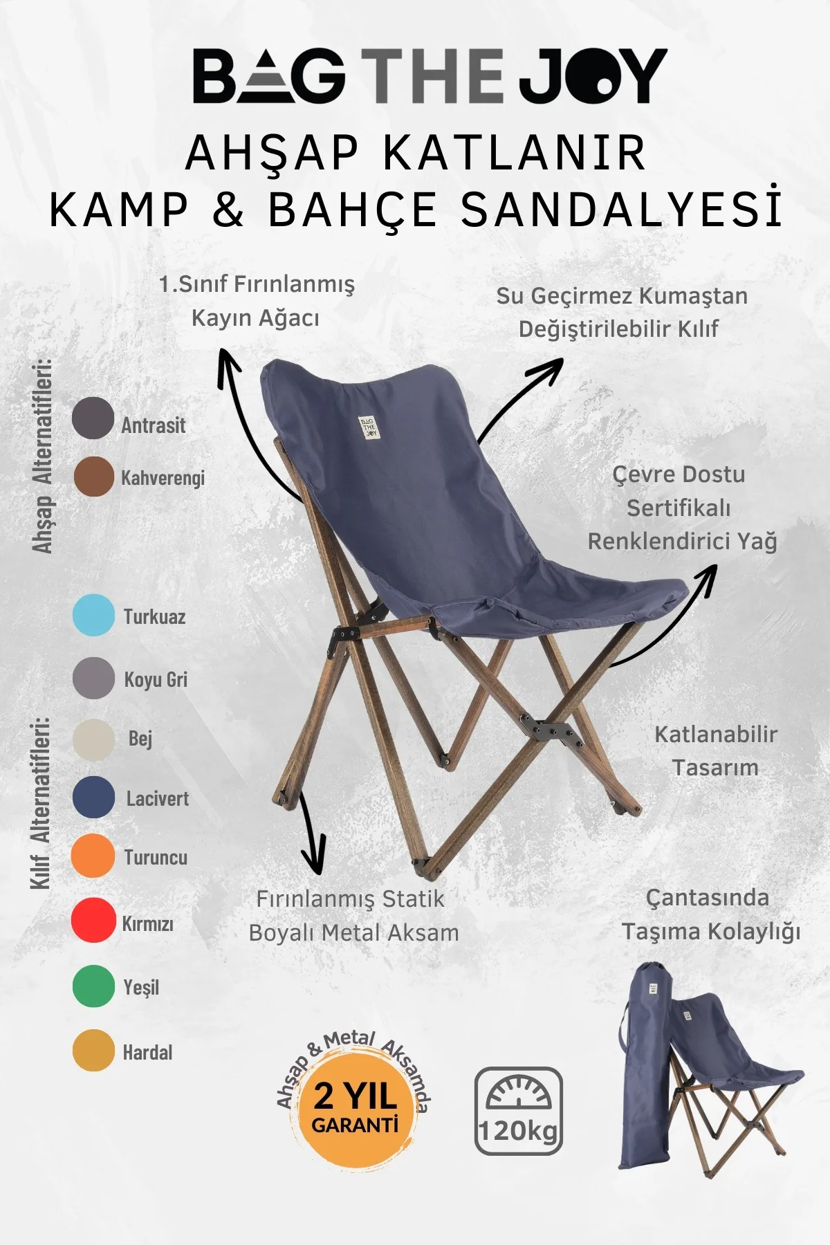 BAG%20THE%20JOY%20KATLANIR%20AHŞAP%20KAMP%20ve%20BAHÇE%20SANDALYESİ%20–%20ANTRASİT%20İSKELET%20–%20LACİVERT%20KILIF
