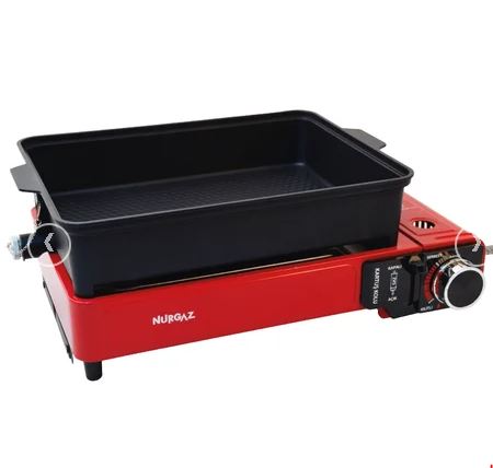 NURGAZ PORTATİF GAZLI BARBEKÜ VE PİŞİRME SETİ OCAK
