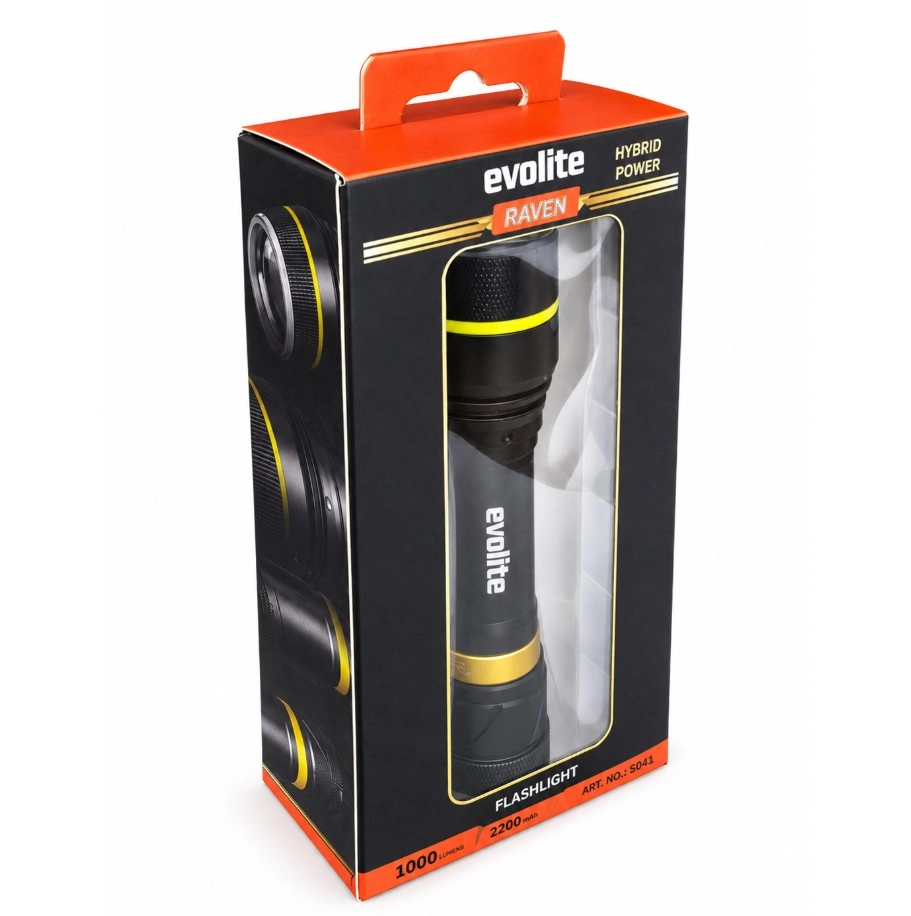 EVOLITE RAVEN 1000 LM ŞARJLI EL FENERİ
