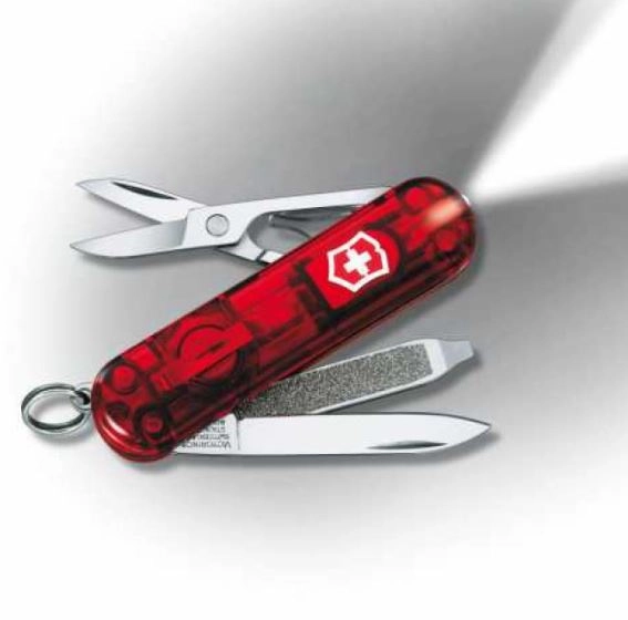 Victorinox 0.6228.T Swisslite Şeffaf Kırmızı Çakı VT  EOS - IŞIKLI