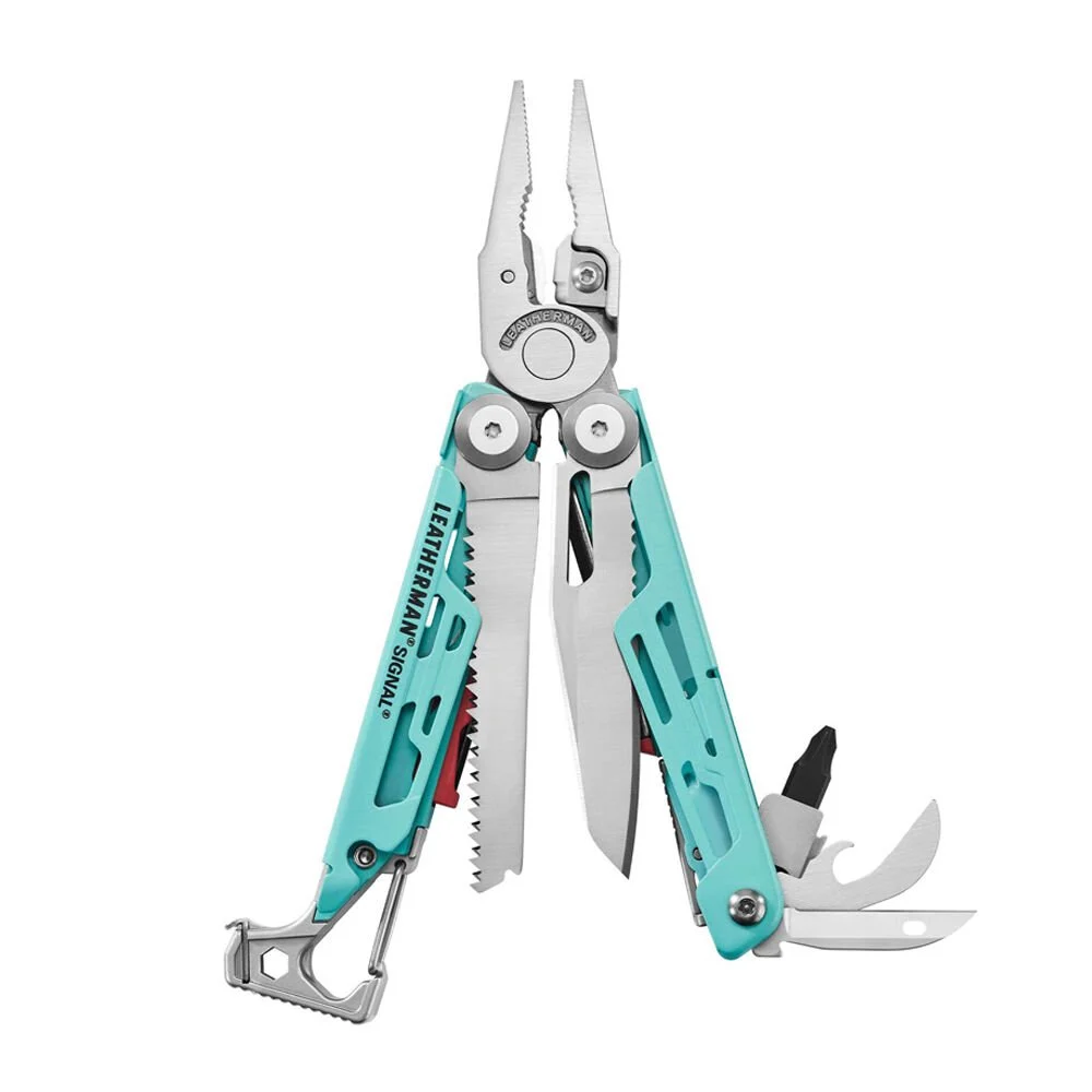 LEATHERMAN SIGNAL AQUA &  SILVER