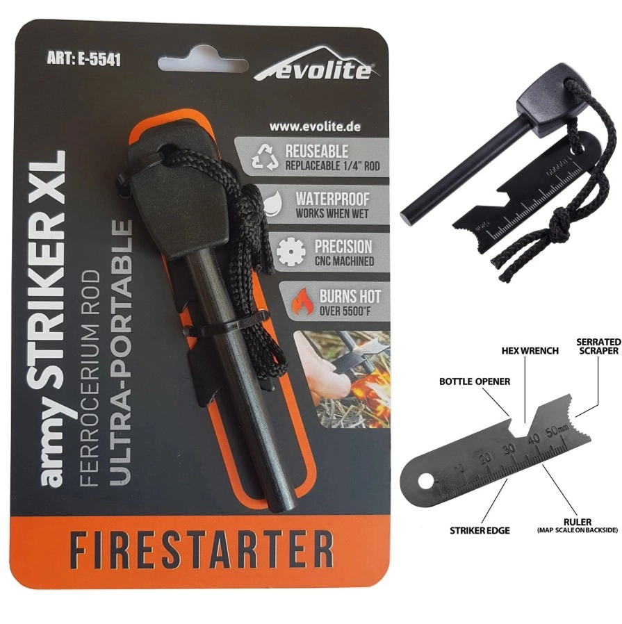 Evolite Army 12000 STRİKER XL ATEŞ BAŞLATICI MAGNEZYUM ÇUBUĞU