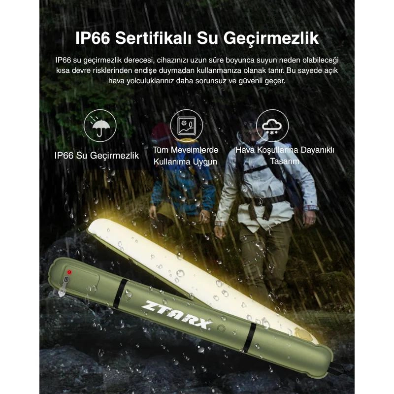 ROHS ZTARX A2 LED ŞİŞİRİLEBİLİR LIGHT YOUTUBE-FOTOĞRAFÇILIK-KATLANABİLİR MANYETİK KAMP IŞIĞI IP66 SERTİFİKALI