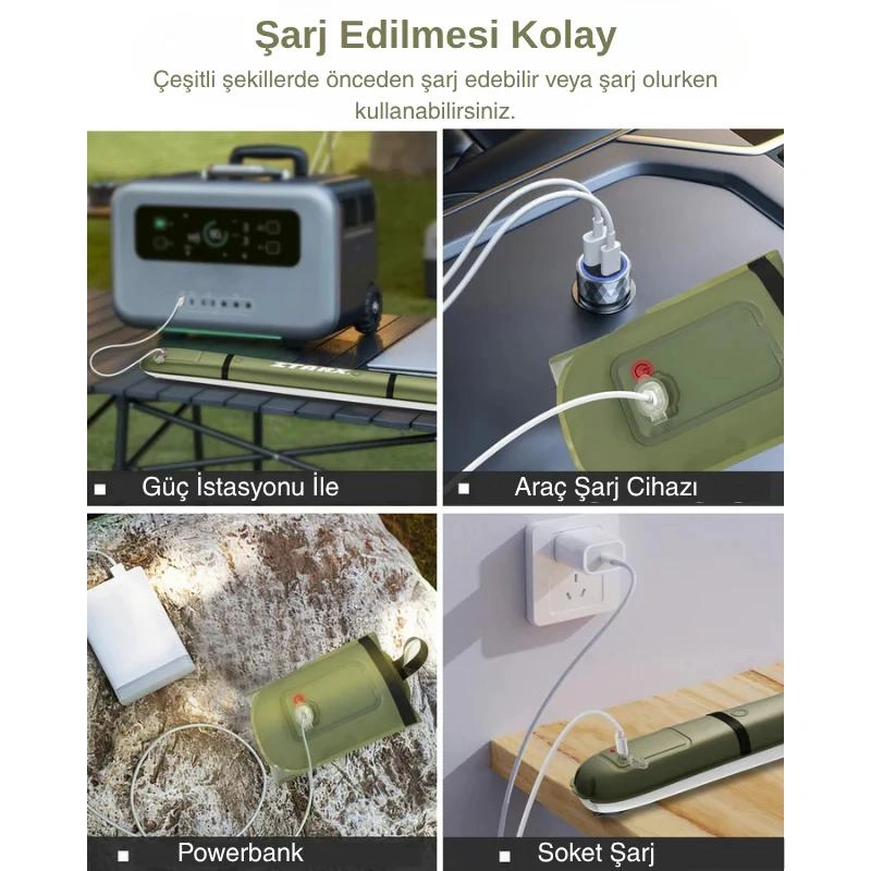 ROHS ZTARX A2 LED ŞİŞİRİLEBİLİR LIGHT YOUTUBE-FOTOĞRAFÇILIK-KATLANABİLİR MANYETİK KAMP IŞIĞI IP66 SERTİFİKALI