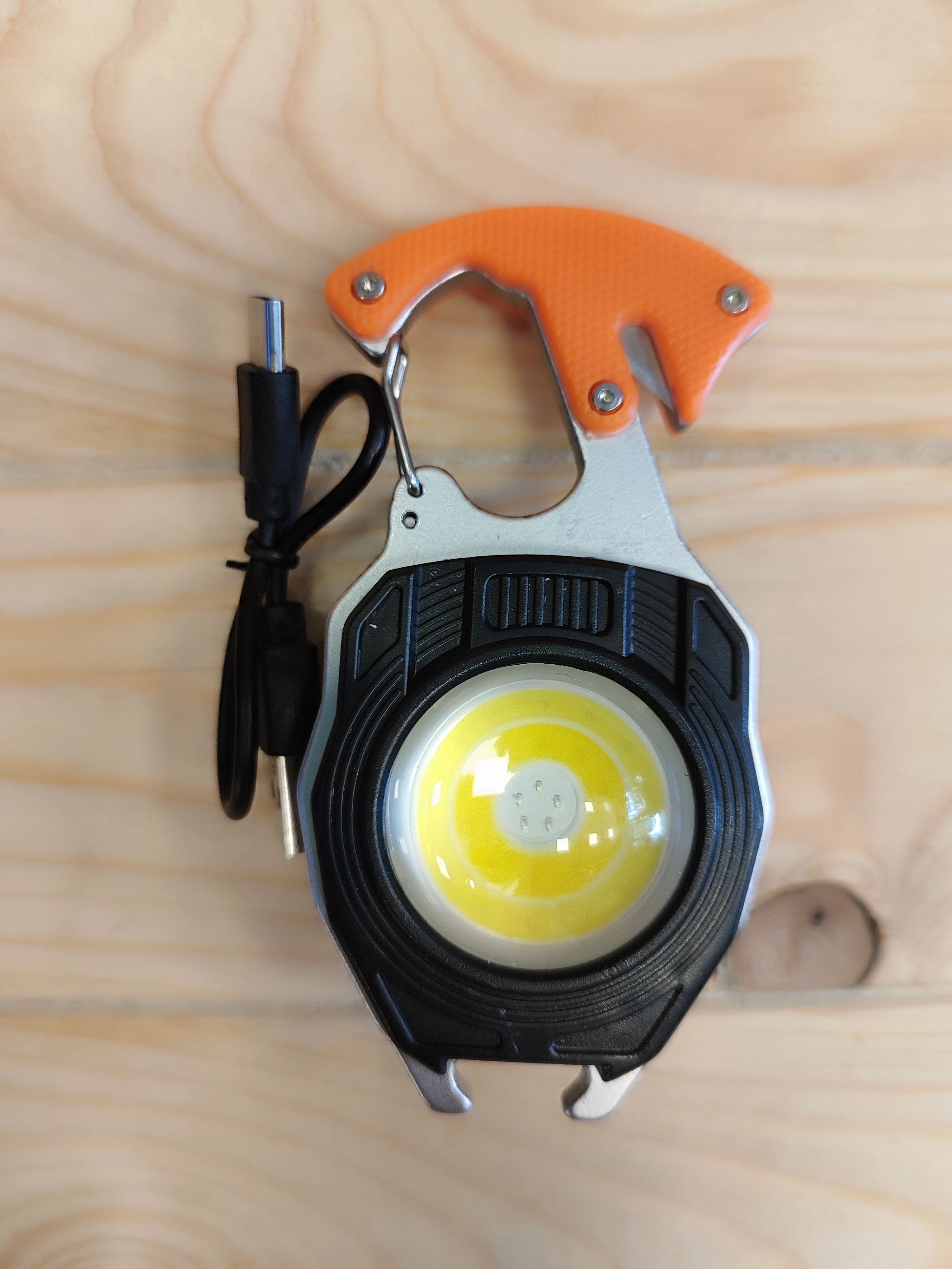 Alaska SDR-5417 Şarjlı COB LED  – Type-C Şarjlı, Mıknatıslı, Karabinalı Çok Amaçlı Fener