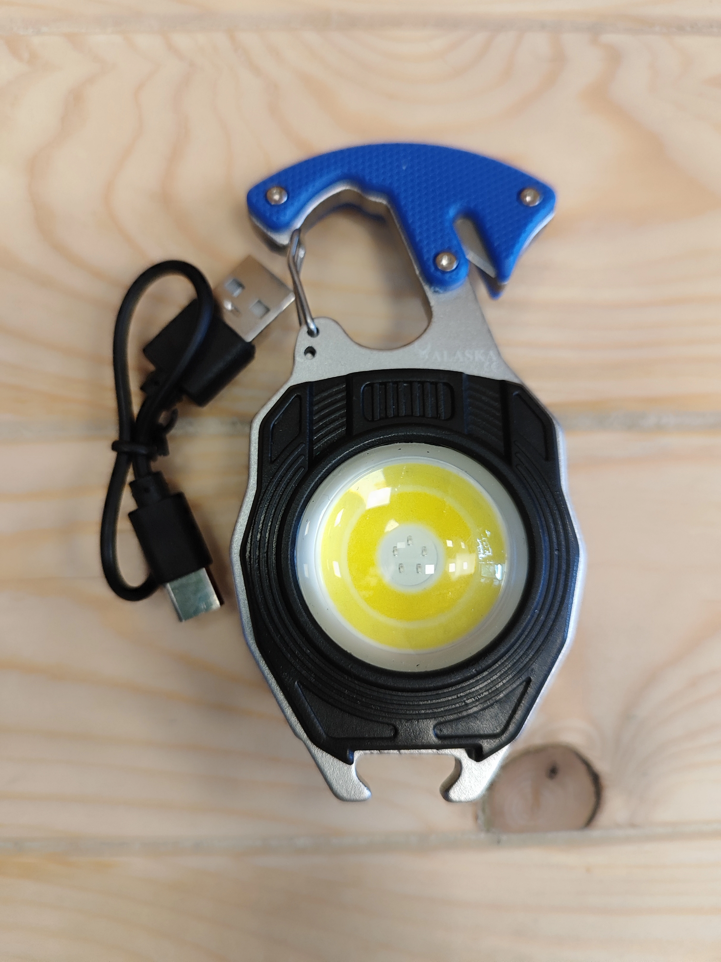 Alaska SDR-5417 Şarjlı COB LED  – Type-C Şarjlı, Mıknatıslı, Karabinalı Çok Amaçlı Fener