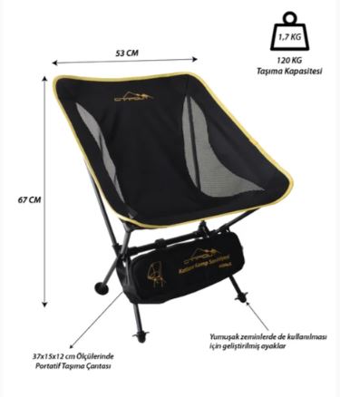 CAMPOUT PRATİK KAMP SANDALYESİ