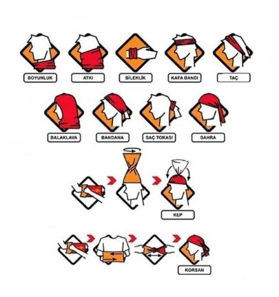 Parrot & Pirate Unisex PA01-18024 GEO Bandana
