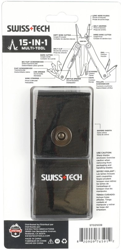 SWISSTECH 15 -IN-1 MUTI TOOL ST021039  ( ÇOK AMAÇLI PENSE )