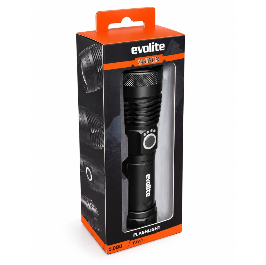 EVOLITE SNIPER 1000 LM ŞARJLI EL FENERİ