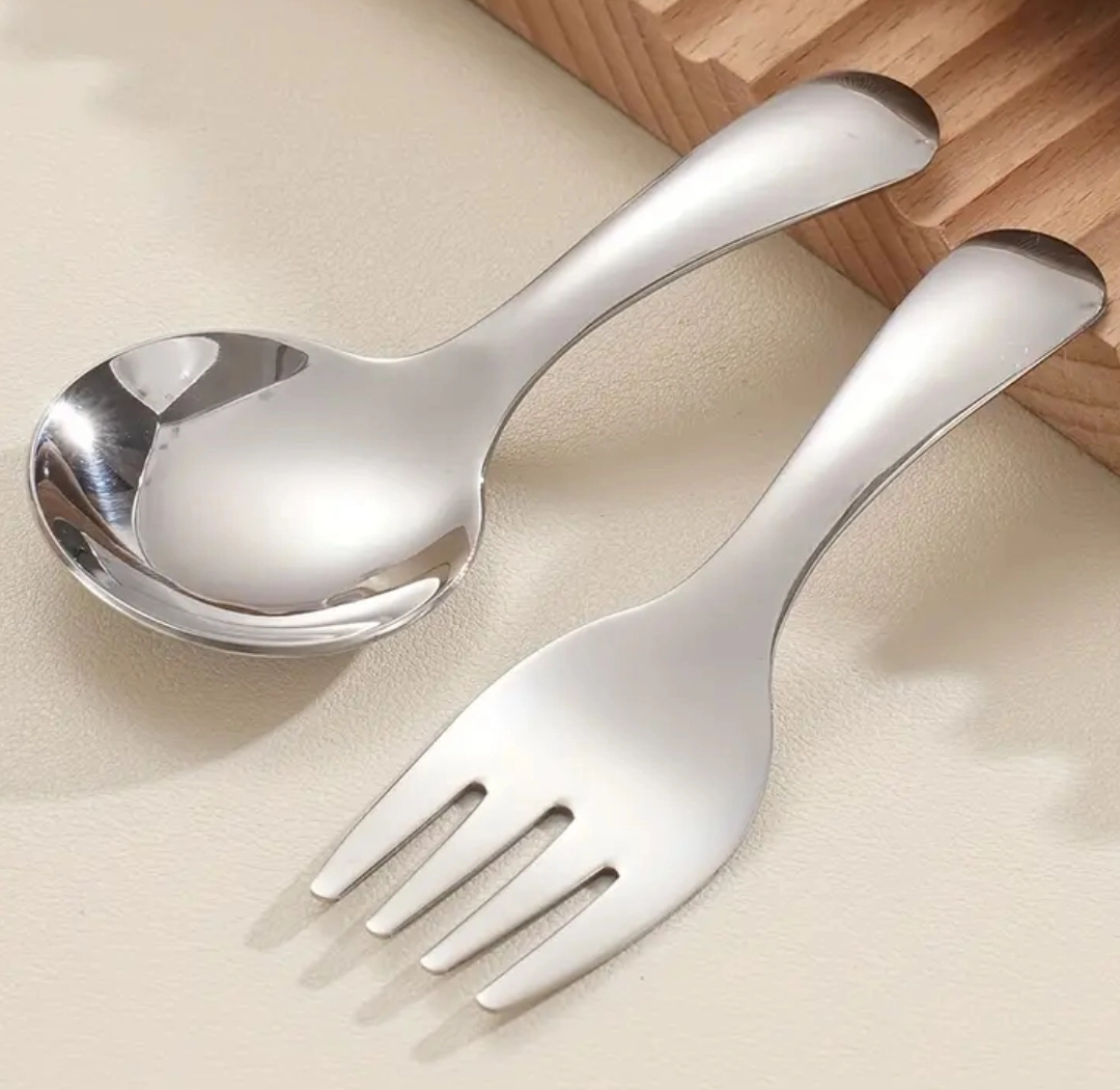 WOLFTRACK ÇELİK MİNİ KISA SAPLI KAMP KAŞIK ÇATAL SETİ