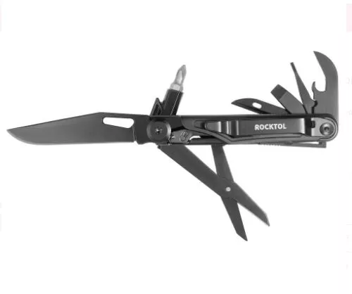 ROCKTOL 12 FONKSİYONLU MULTITOOL SİYAH ÇAKI KILIFI