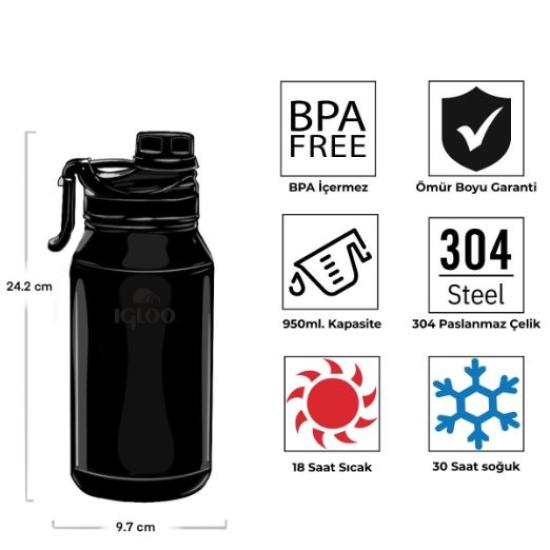 İGLOO SPORTSMAN THERMOS 950ML