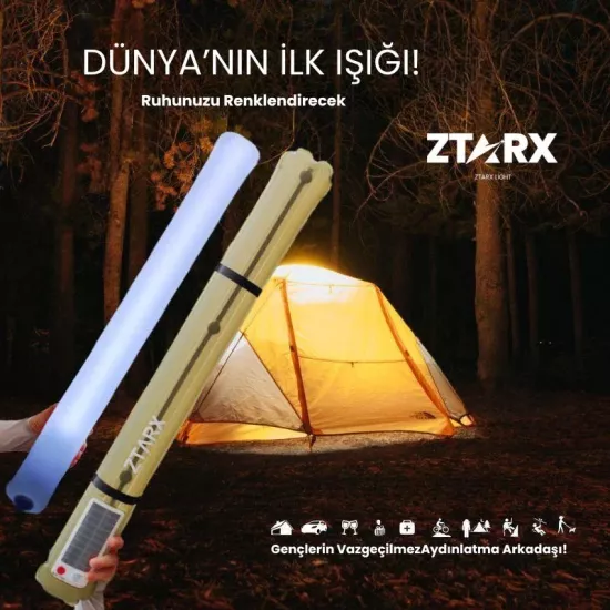 ROHS ZTARX A2 LED ŞİŞİRİLEBİLİR LIGHT YOUTUBE-FOTOĞRAFÇILIK-KATLANABİLİR MANYETİK KAMP IŞIĞI IP66 SERTİFİKALI