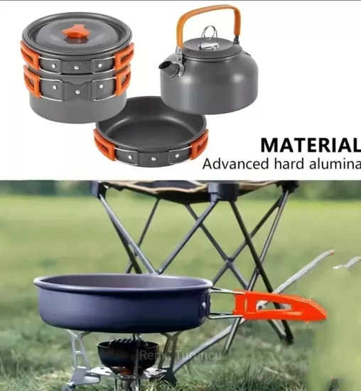 WOLFTRACK KAMP TENCERE VE TAVA SETİ