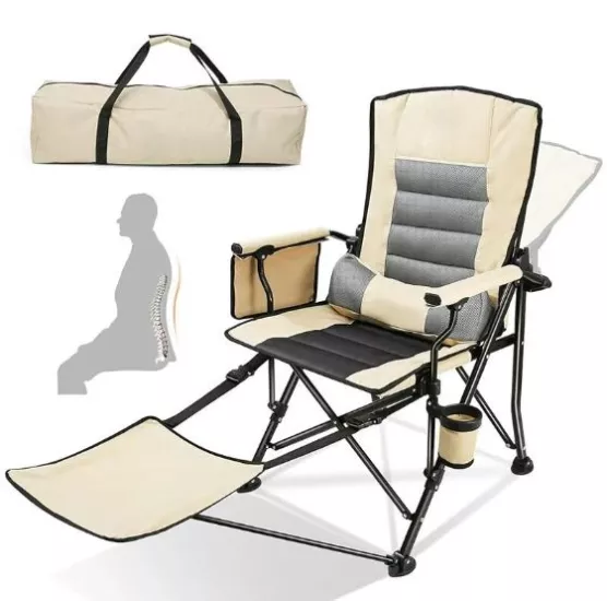 WINDCAMP COMFORT SIRT AYARLANABİLİR AYAK UZATMALI KATLANIR KAMP SANDALYESİ