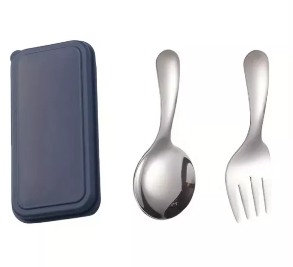 WOLFTRACK ÇELİK MİNİ KISA SAPLI KAMP KAŞIK ÇATAL SETİ