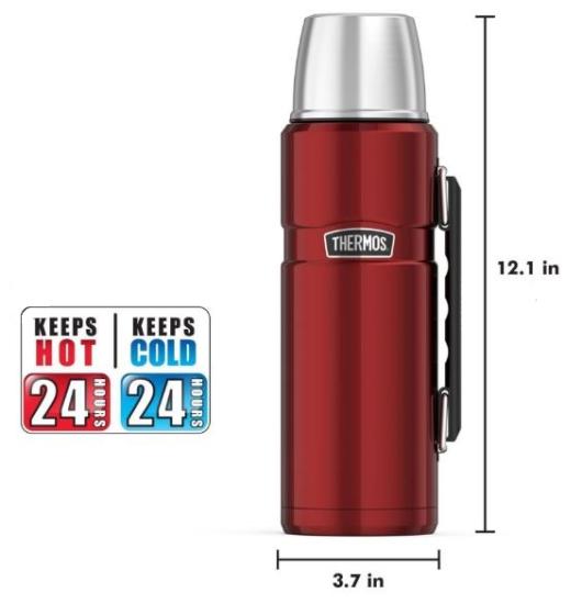 THERMOS SK2010 STAINLESS KING LARGE 1.2L CRANBERRY 140936