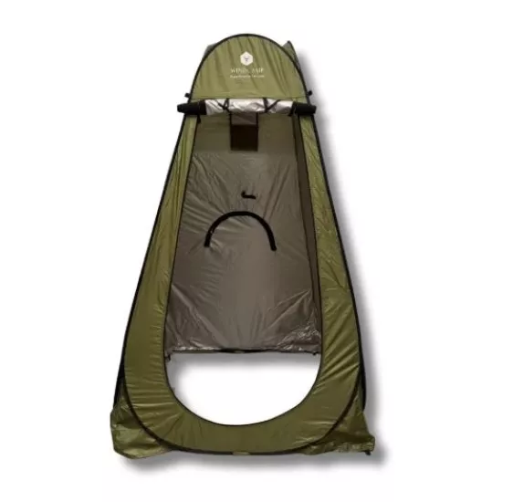 WINDCAMP OTOMATİK AÇILIR KARAVAN DIŞ DUŞ ÇADIRI, GİYİNME KABİNİ - YEŞİL