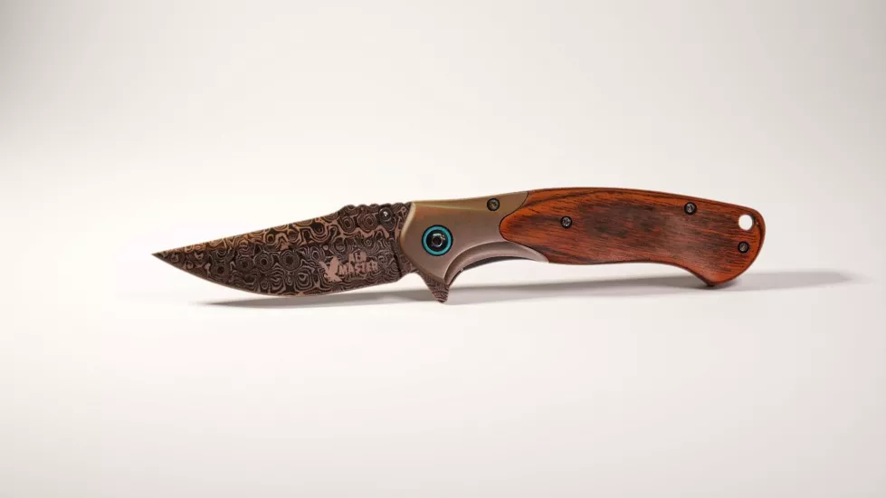 WOLFTRACK DAMASCUS DESENLİ GÜL AĞACI ÇAKI
