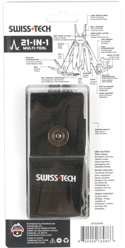 SWISSTECH 21 -IN-1 MUTI TOOL ST021041 ( ÇOK AMAÇLI PENSE )