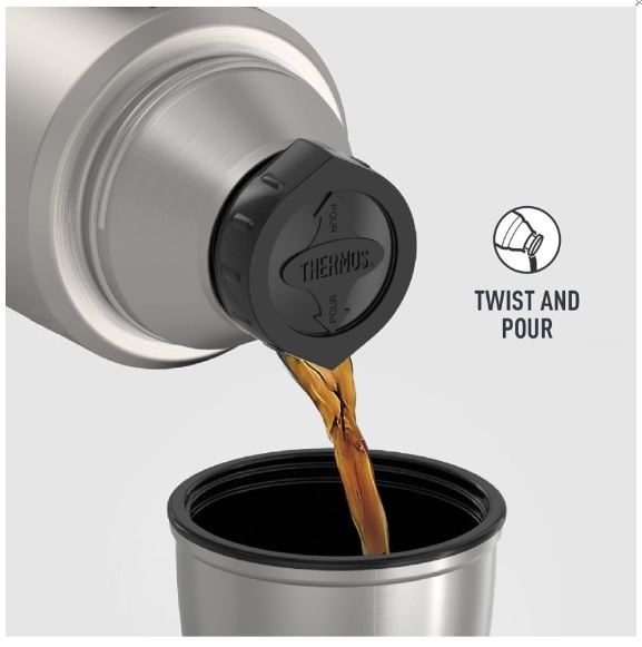 THERMOS SK2010 STAINLESS KING LARGE MATTE STAINLESS STEEL 1.2 LT. 163963-AK ’’ORGINIAL’’