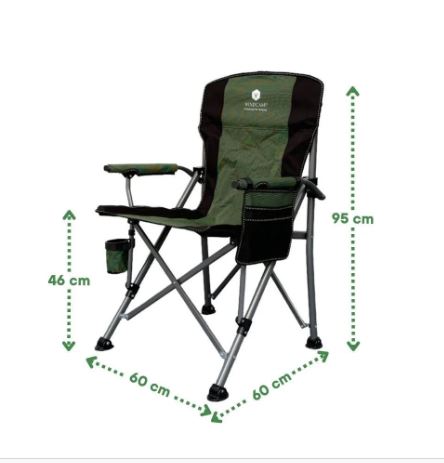 WINDCAMP KATLANIR KAMP SANDALYESİ LUX - YEŞİL
